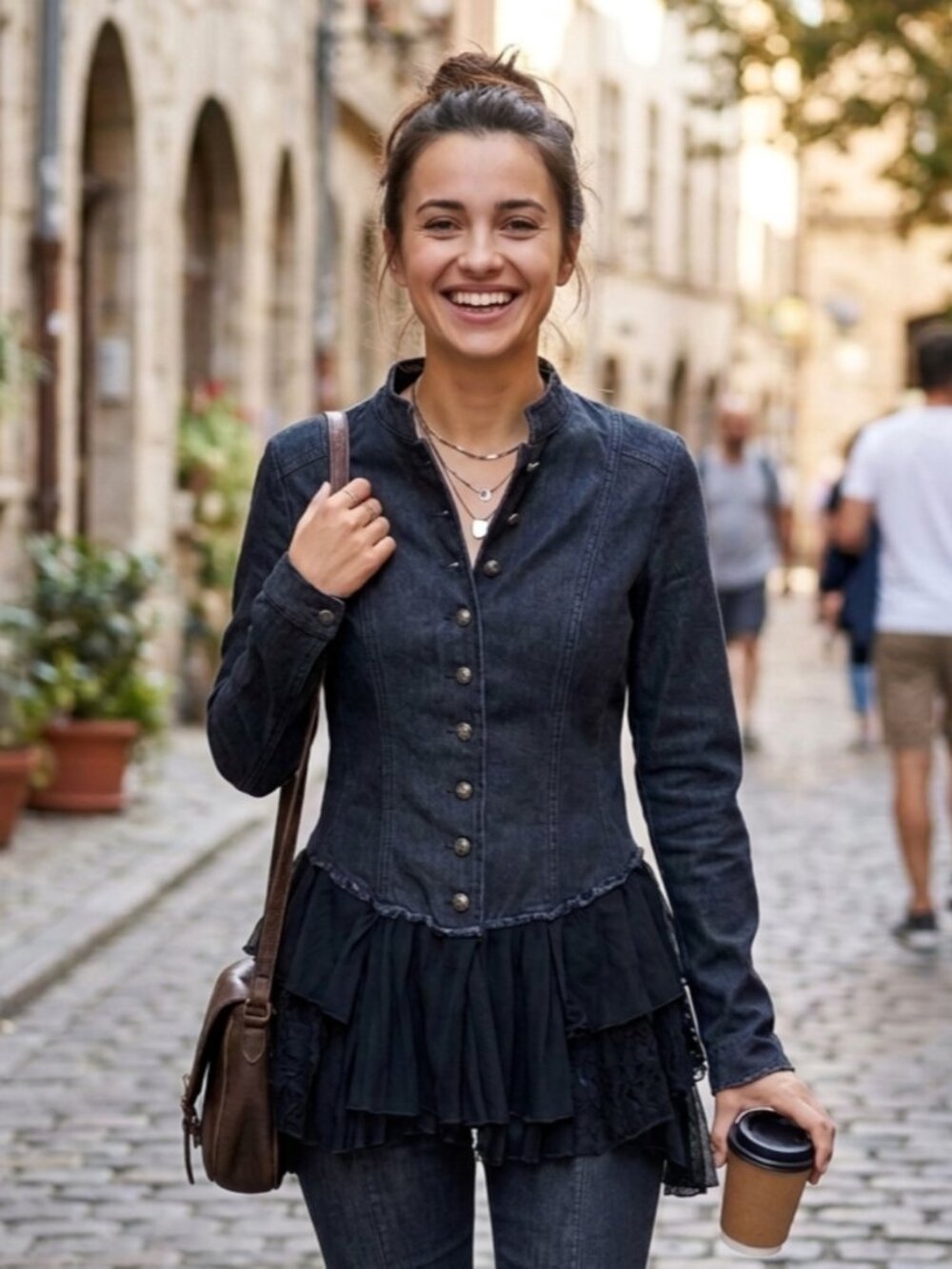 Free People Layered Ruffle Top